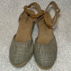 Womens White Mountain Sailboat Platform Wedges Size 7m